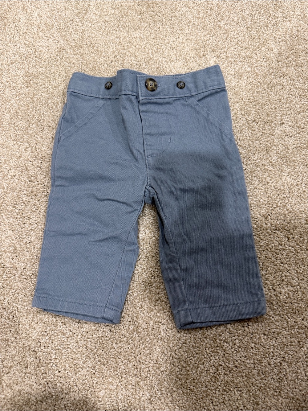 Carter's Slate Blue Pull-On Cotton-Blend Pants